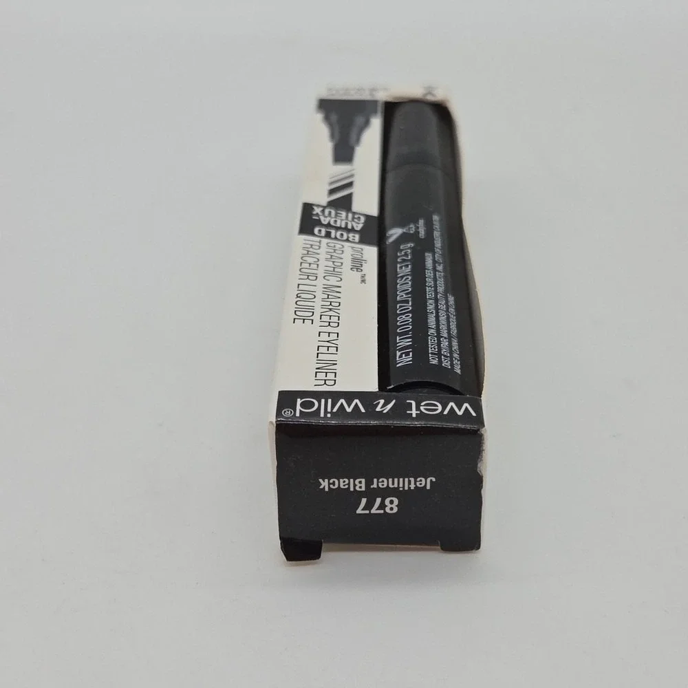 NEW Lot Of 2 Wet n Wild ProLine Graphic Marker Eyeliner #877 Jetliner Black